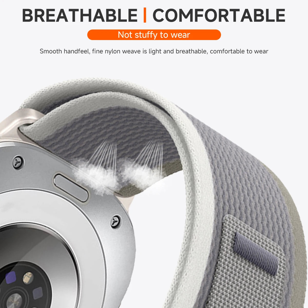 Trail Loop Strap for Samsung Galaxy Watch 7 Ultra 47mm No Gaps Band Nylon Bracelet Wristband for Samsung Watch Ultra 47mm Belt