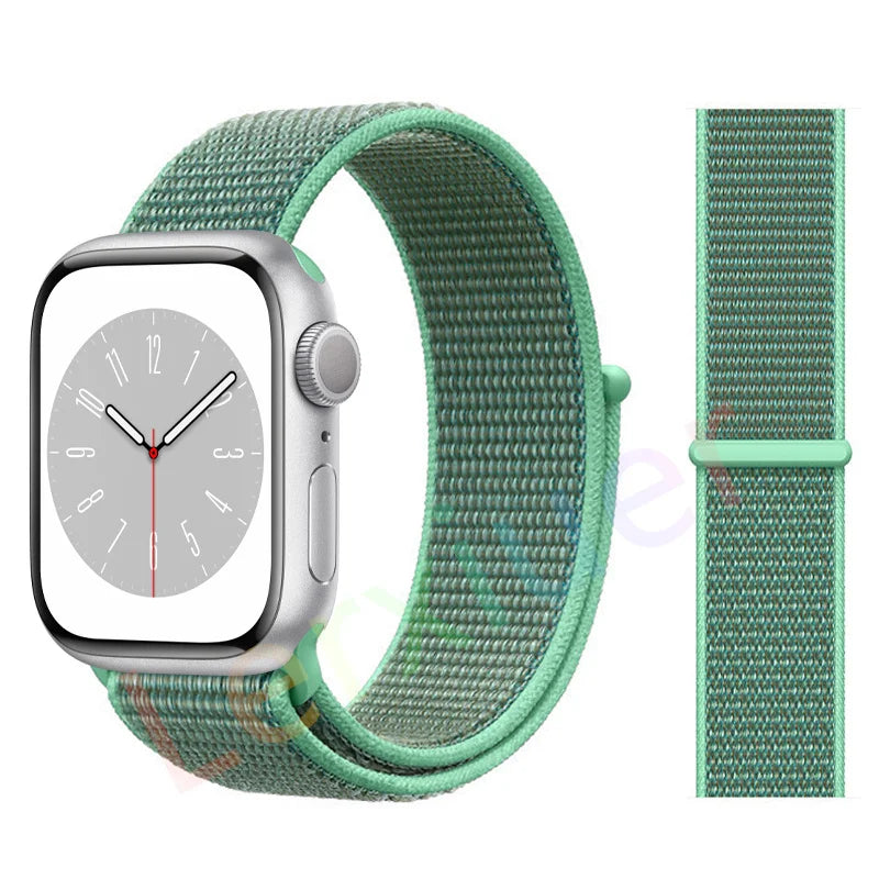 Nylon Loop band for Apple Watch band 46mm 44mm 40mm 42mm 45mm 41mm 49mm 44mm band Apple Watch Series Ultra 2 11 10 9 SE 7 6 5 4