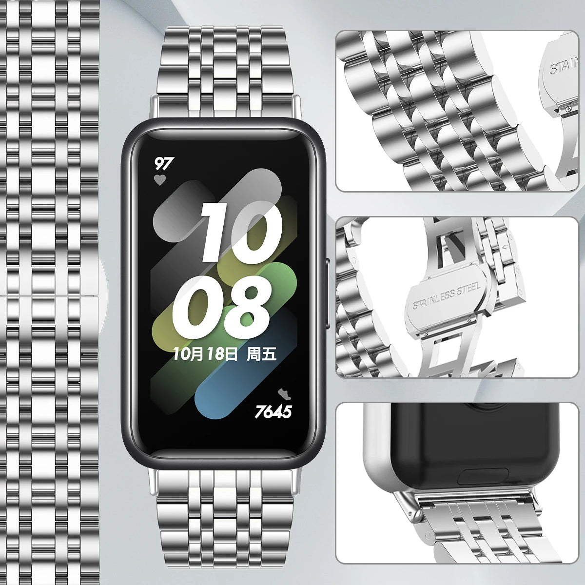 Metal Strap for Samsung Galaxy Watch Fit 3 Stainless Steel Bracelet Magnetic Milanese Loop Watchband for Galaxy Fit3 Accessories