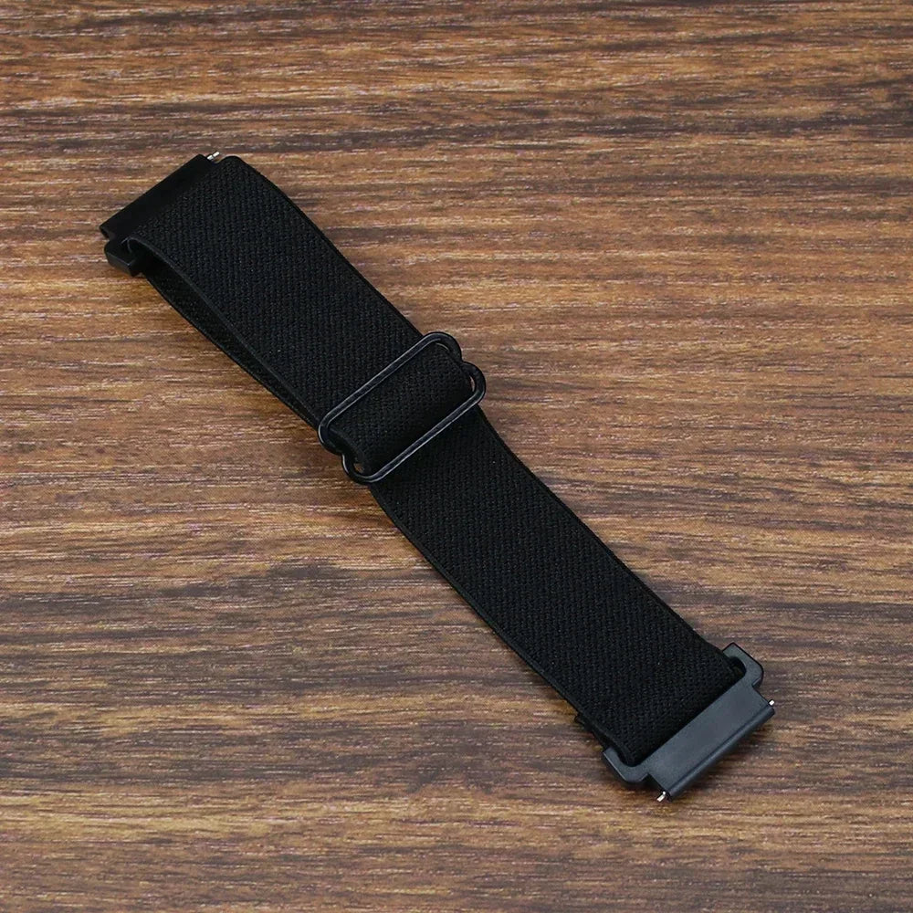 20mm 22mm Elastic Nylon Loop Strap for Samsung Galaxy Watch 4 5 6 7 40/44mm Pro Calssic 42/46mm Band Huawei Gt2/3 Amazfit Gts2/4