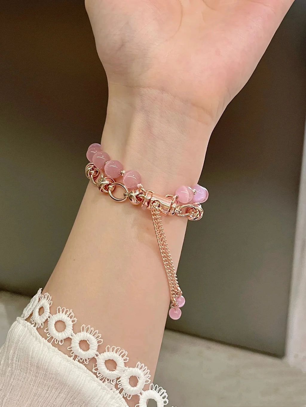 Elegant Beads Link band For Apple Watch band For Women 38mm 40mm 41mm 42mm 44mm 45mm 46mm 49mm