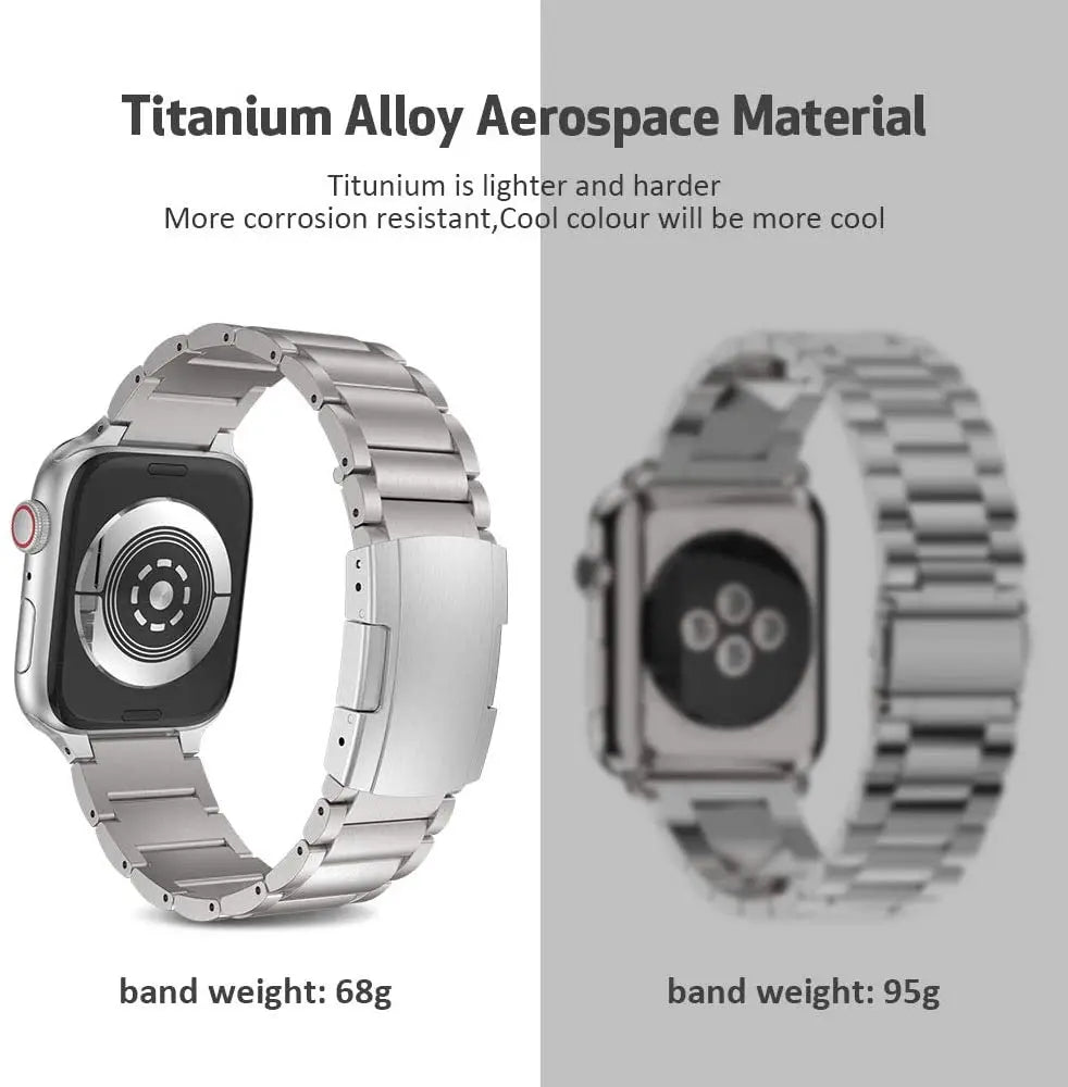 Titanium band for Apple Watch band Ultra 2 49mm 44mm 46mm 45mm 42mm 38mm 41mm 40mm metal band Apple Watch Series 10 9 8 7 6 5 4 SE
