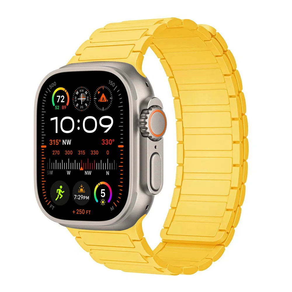 Magnetic band For Apple Watch Ultra 2 49mm 44mm 45mm 38mm 42mm 41mm belt Silicone band Apple Watch Series 8 7 6 5 9 SE 40mm band
