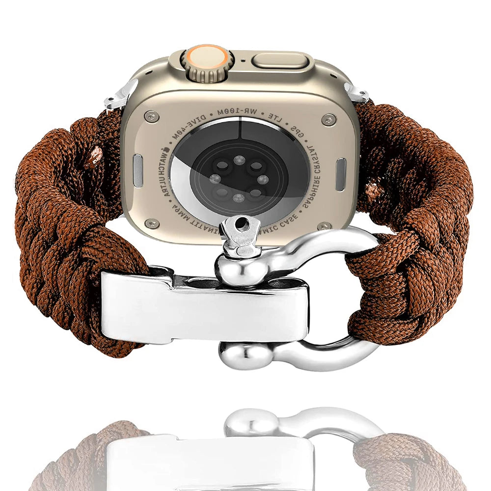 Savior Survival Rope band for Apple Watch Ultra 2 band 49mm 42mm 44mm 45mm Outdoor Nylon band Apple Watch SE 9 8 7 6 5 40mm 41mm