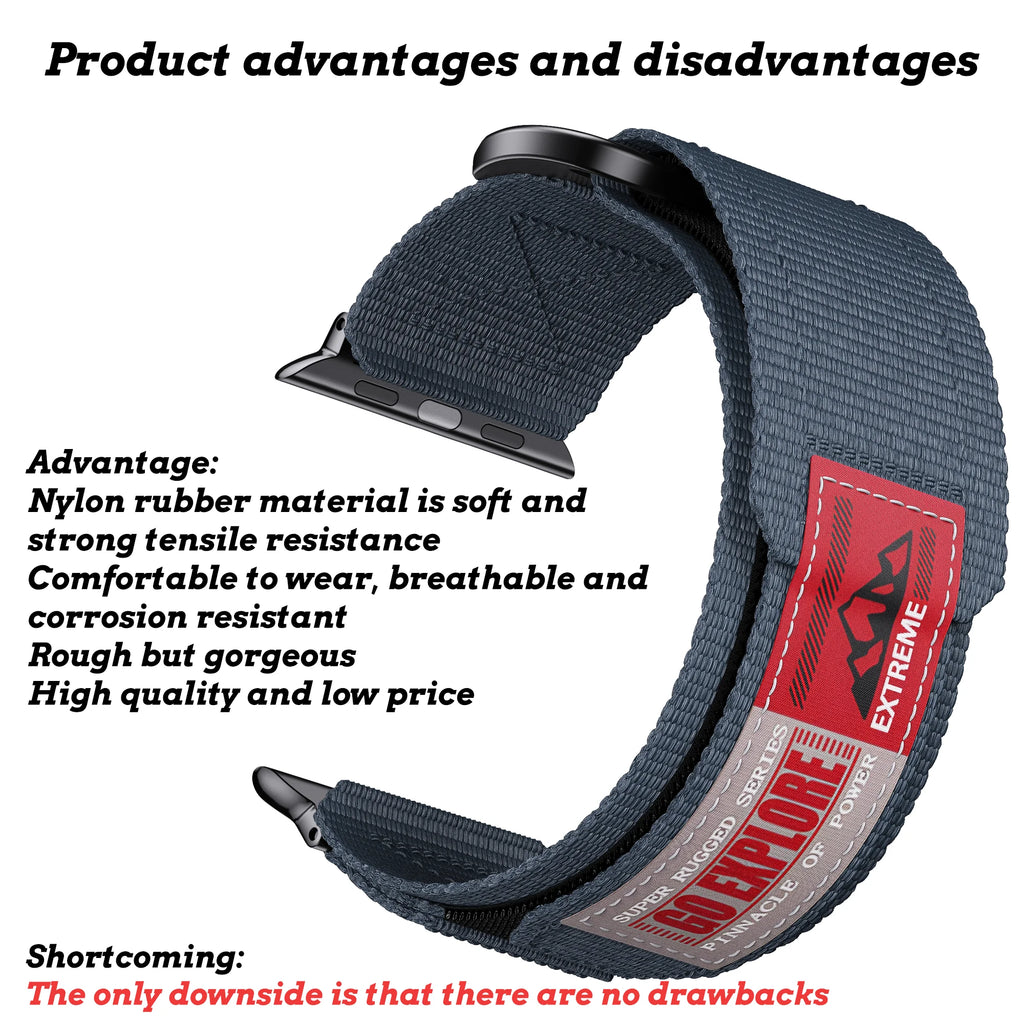 Nylon band Gear Series for Apple Watch band 42mm 44mm 45mm 46mm 49mm Apple Watch7 8 9 SE 10 Watch band Replacement band Watch 10