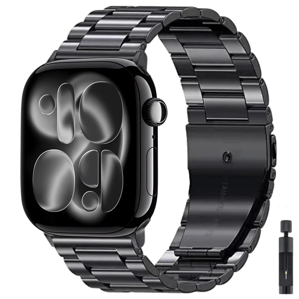 Metal band for Apple Watch Ultra 3 2 49mm 11 10 42mm 46mm Stainless Steel Wristband Apple Watch 9 8 7 6 SE 45mm 41mm 44mm 40mm Band