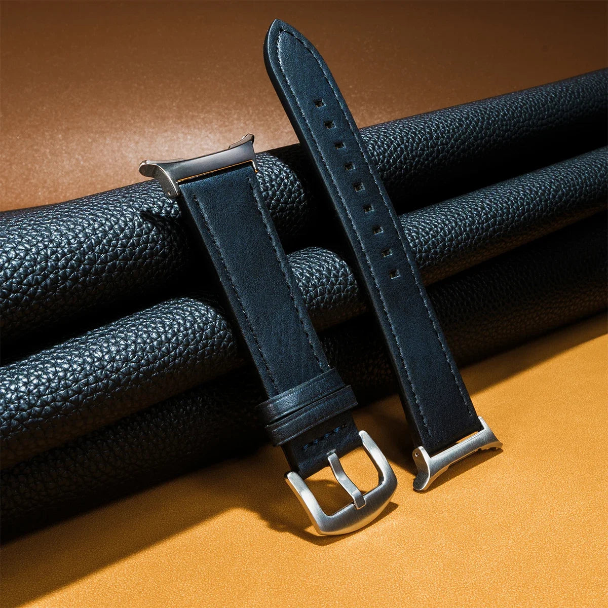 No Gaps Leather Strap for Samsung Galaxy Watch Ultra 47mm Wristband Bracelet for Galaxy Watch 7 Ultra 47mm Quick Business Band