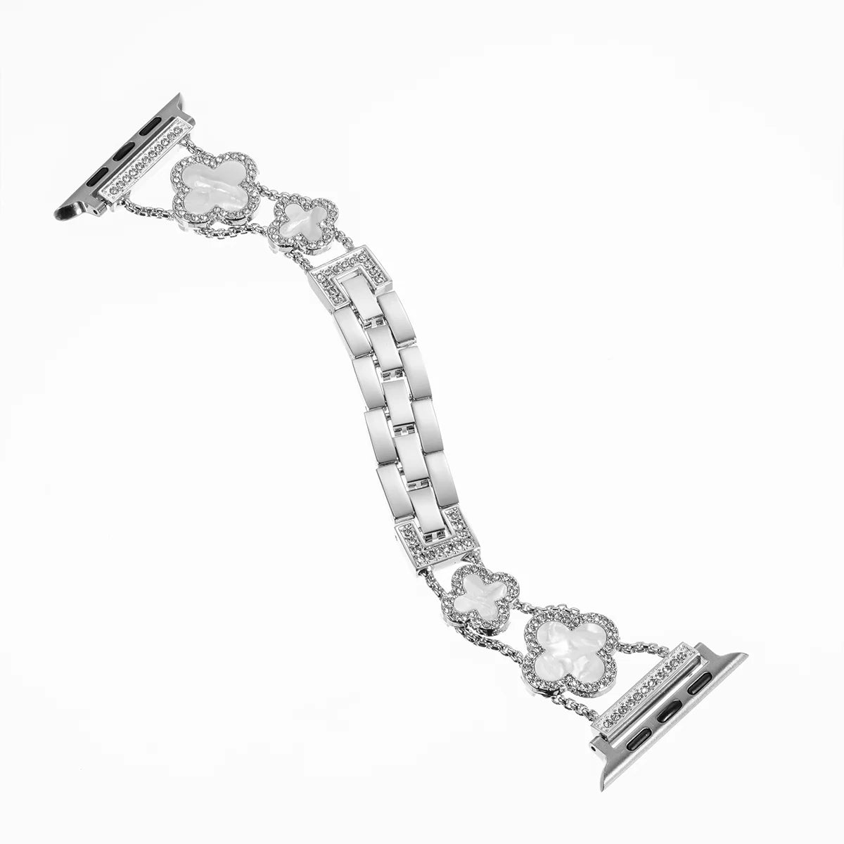 Diamond Four leaf Clover metal band for Apple Watch Ultra 2 49mm 46mm 44mm 42mm 41mm 40mm 38mm band for Apple Watch Series 10 9 8 7 SE 6 ban