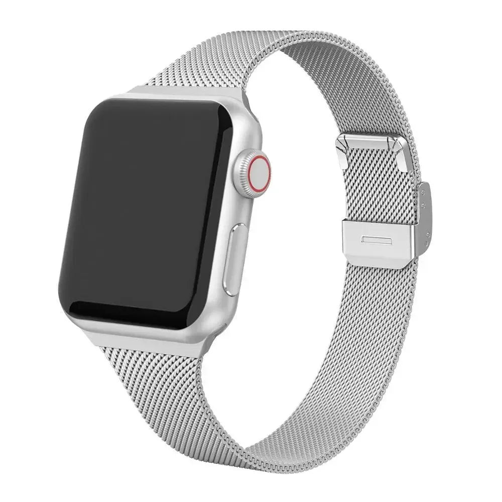 Milanese band for Apple Watch 44mm 40mm 45mm 41mm 46mm 42mm 38mm 49mm metal band Apple Watch Series 10 Ultra 9 8 7 6 5 4 3 SE band