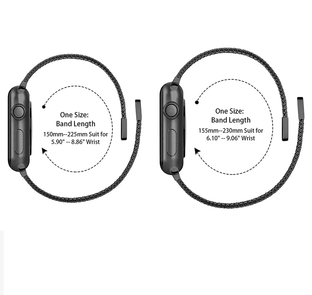 Milanese band For Apple Watch S10 46mm 42mm Ultra 2 49mm Magnetic band For Apple Watch Series 9 7 8 5 6 SE 44mm 45mm 41mm 40mm