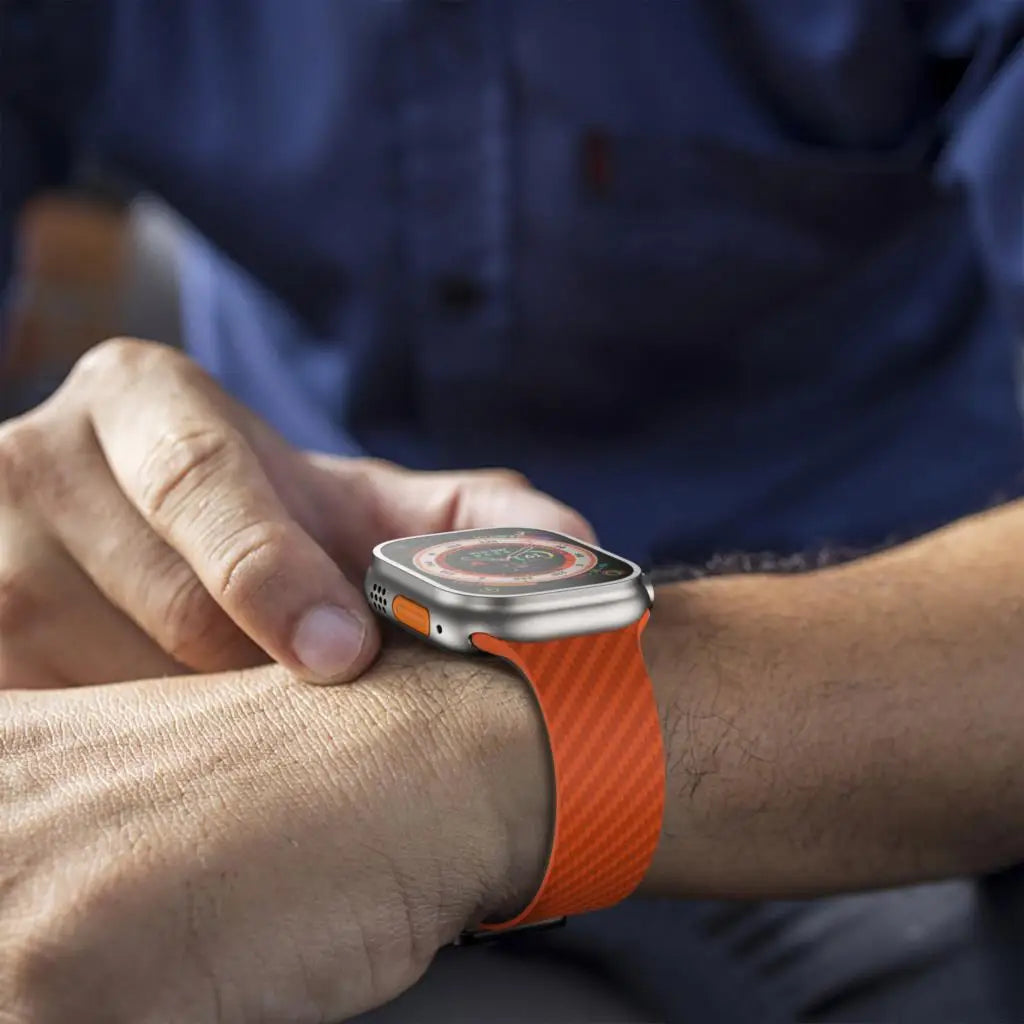 Magnetic buckle band For Apple Watch band 44mm 45mm 49mm 41mm 40mm 38mm Silicone band Apple Watch Ultra 2 Series 7 6 SE 8 9