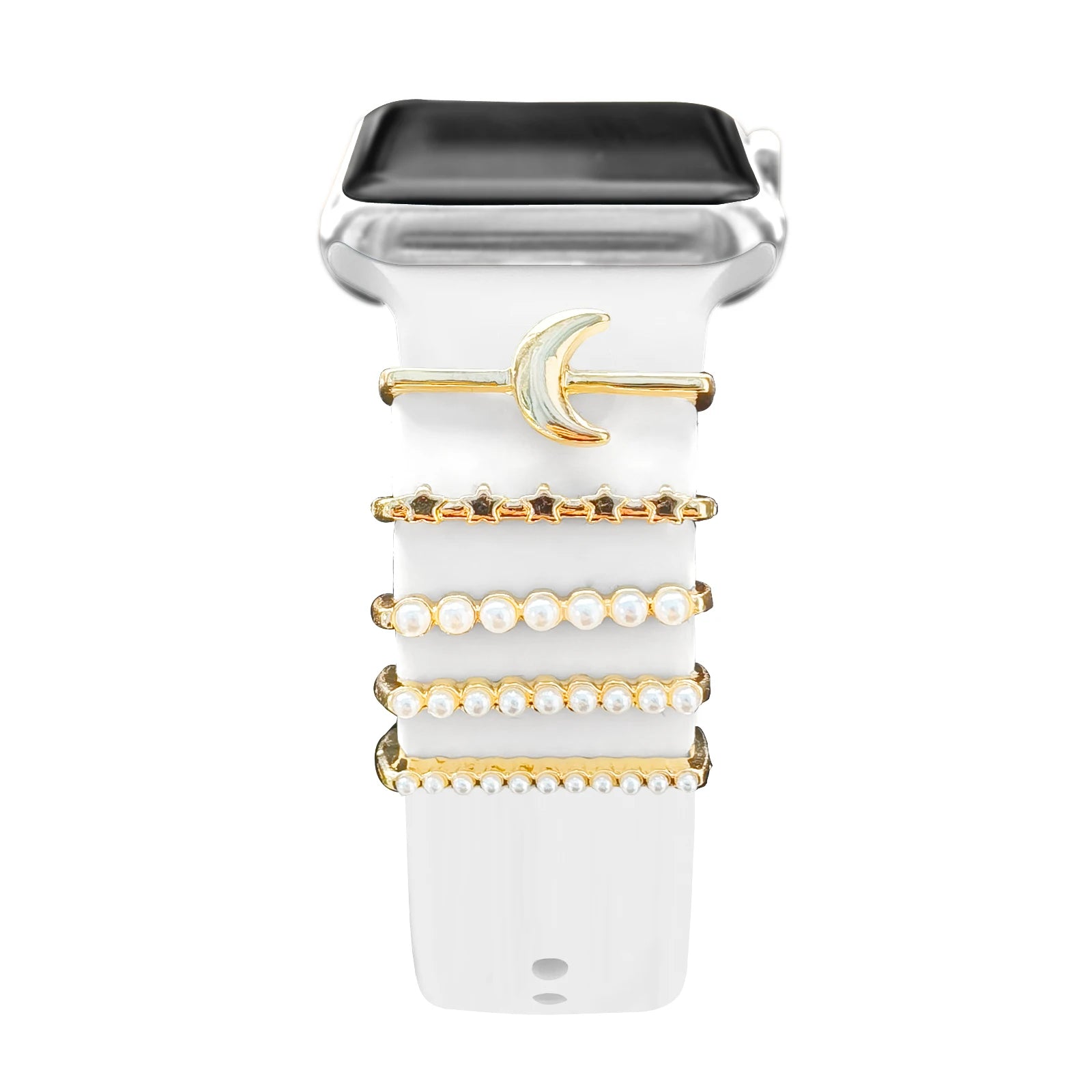 Decoration For Apple Watch band Series 8 7 6 5 4 SE 9 Accessories Diamond Jewelry Charms for Samsung Huawei watch fit 3 band