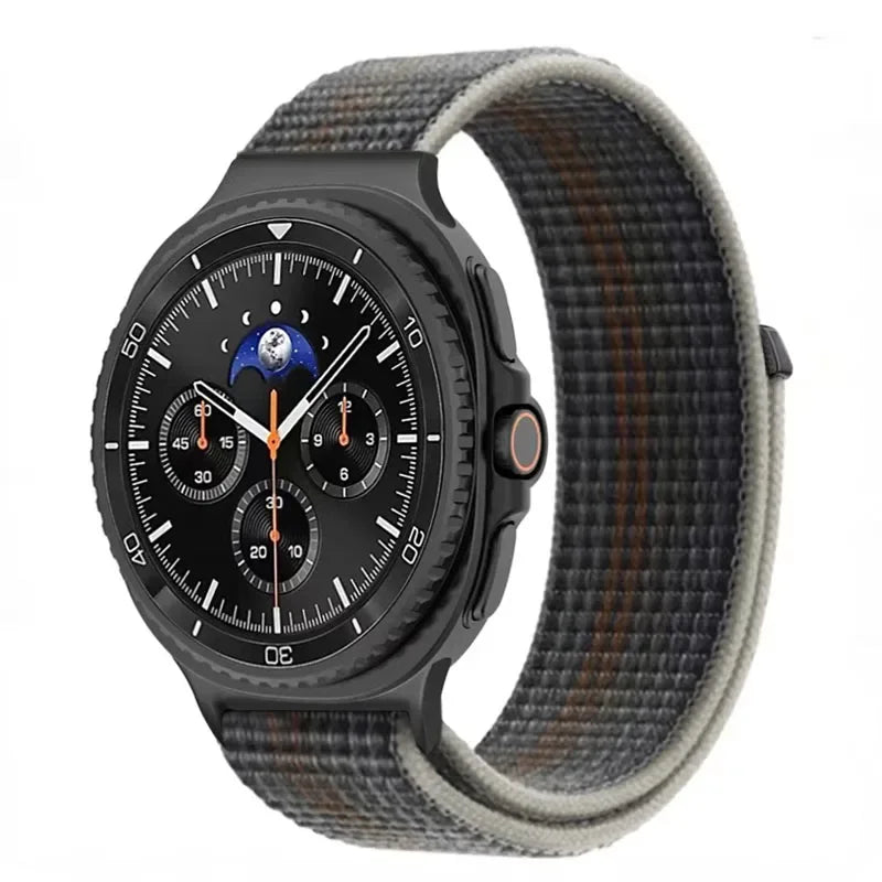 Official Nylon Strap For Samsung Galaxy Watch 8 40mm 44mm Metal Connecting Wristband Bracelet Samsung Galaxy 8 Classic 46mm Band