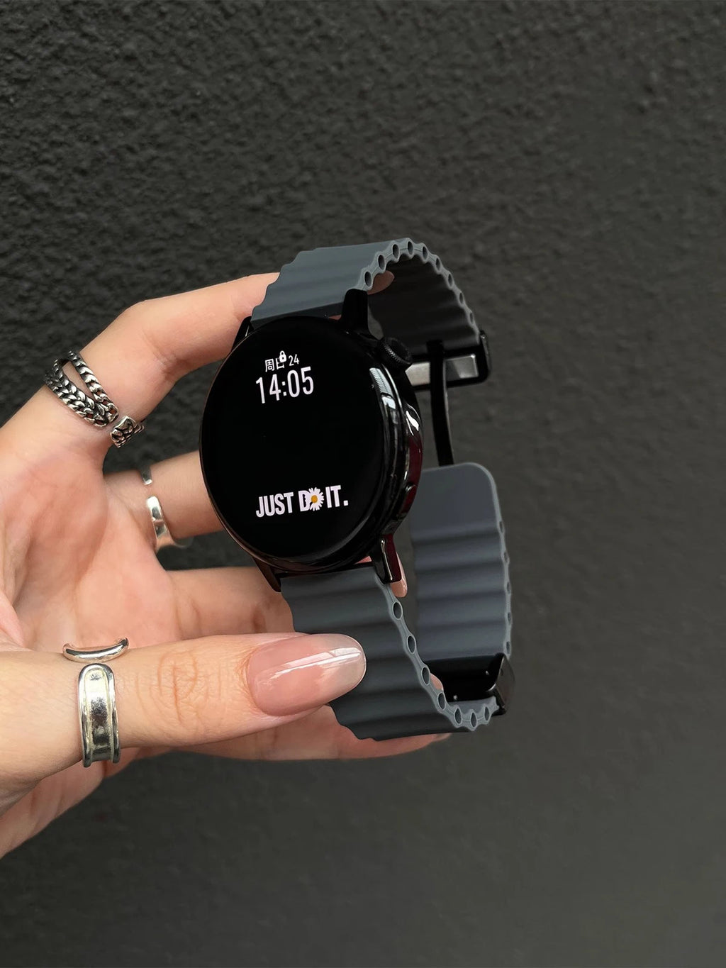 Ocean Silicone Loop Strap For Samsung Galaxy Watch 7 6 5 40mm 44mm Adjustable Bracelet Watchband For Galaxy 4 6 Classic 20/22mm