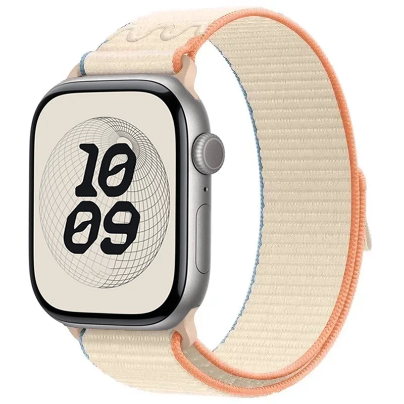 For Apple Watch band 49mm Series 11 10 9 8 7 6 5 4 SE Ultra 2 3 Stripe band 42mm 46mm 45mm 40mm 44mm 41mm Apple Watch Sport Nyon Loop