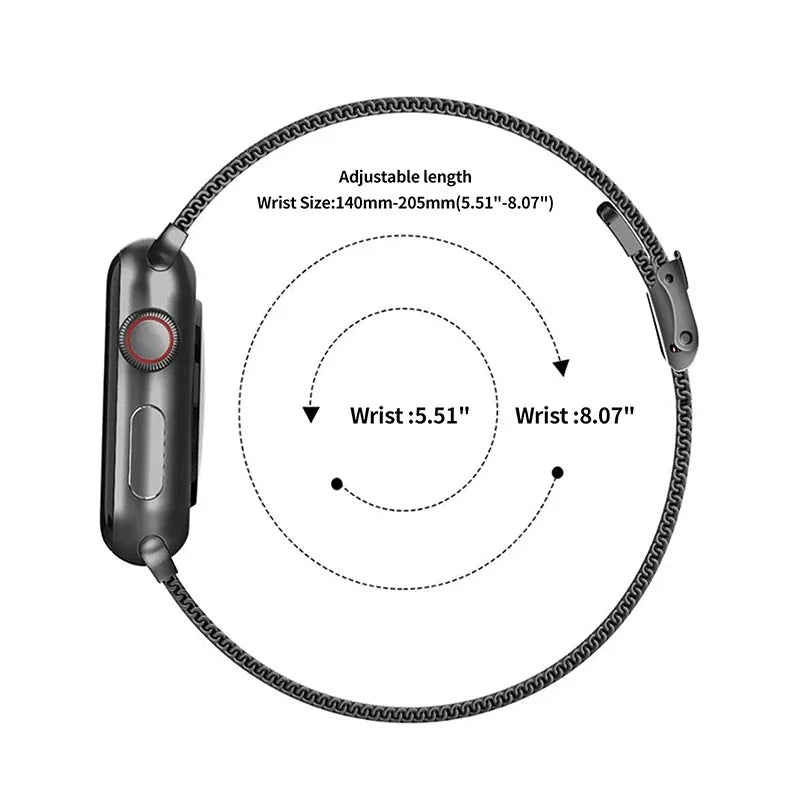 Milan band for Apple Watch band Ultra 2 49mm 40mm 44mm 42mm 40mm 46mm 41mm 45mm Buckle band Apple Watch Series 10 9 8 7 SE 6 5 4