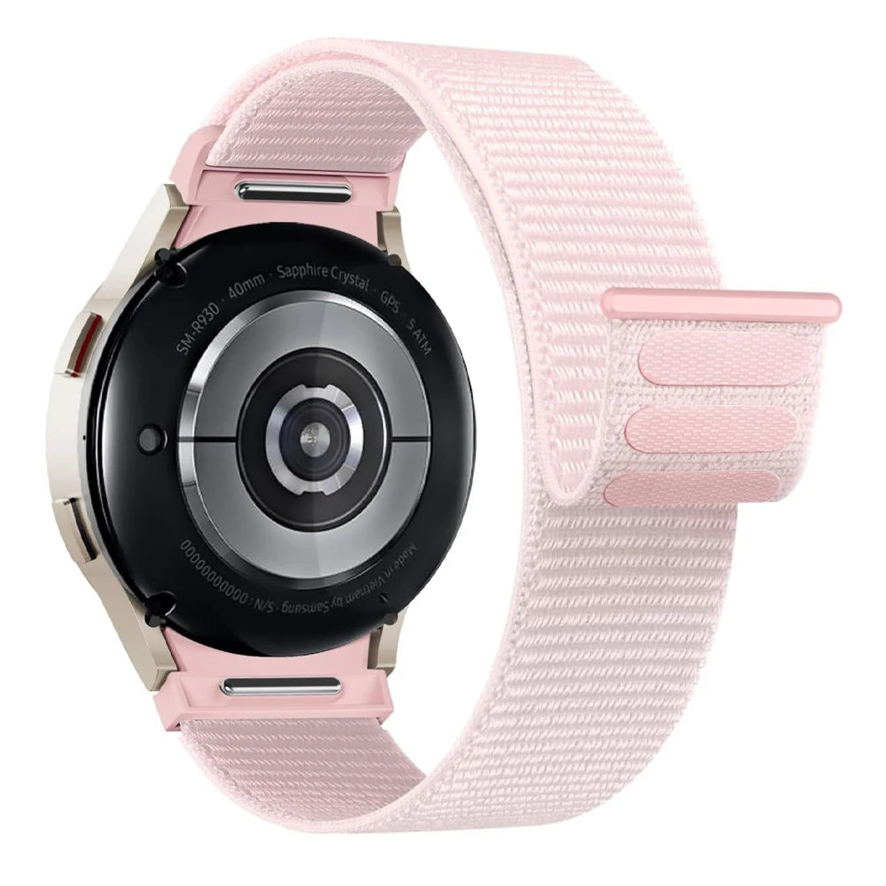 No gaps Band For Samsung Galaxy Watch 7 6 FE 4 Classic 5 pro 44mm 40mm 47mm 45mm Nylon Loop bracelet correa Galaxy Watch 7 Strap