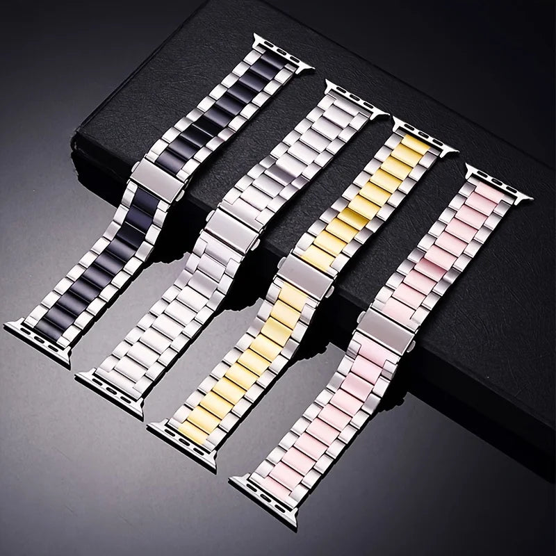 Compatible with Apple Watch 38mm 40mm 41mm 42mm 44mm 45mm 49mm , Business Stainless Steel metal Watch Band,Suitable for Apple Watch SE 98765