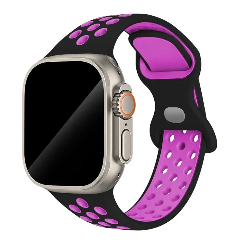band For Apple Watch band 46mm 44mm 45mm 49mm 40mm 41mm 38mm 42mm correa Breathable band Apple Watch Series Ultra 11 10 9 8 SE 7 6
