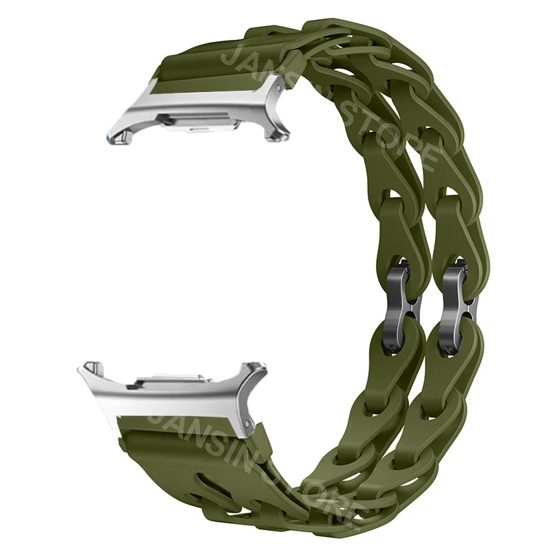 Silicone Band for Samsung Galaxy Watch 8 40mm 44mm Sports Strap Correa Wristband Breathable Bracelet For Galaxy 8 Classic 46mm