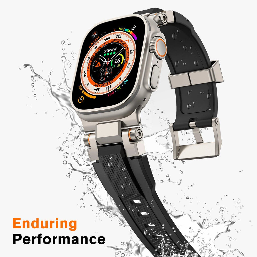 Men's Sport TPU band for Apple Watch band Ultra 2 49mm 46mm 45mm 44mm 42mm Silicone band for Apple Watch Series 10 9 8 7 6 5 4