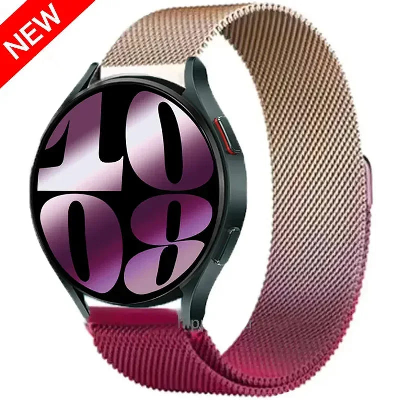 22mm 20mm band for Samsung Galaxy Watch 5-pro-6-4-Classic Milanese loop Metal magnetic starlight bracelet Huawei GT 4-3-2e strap