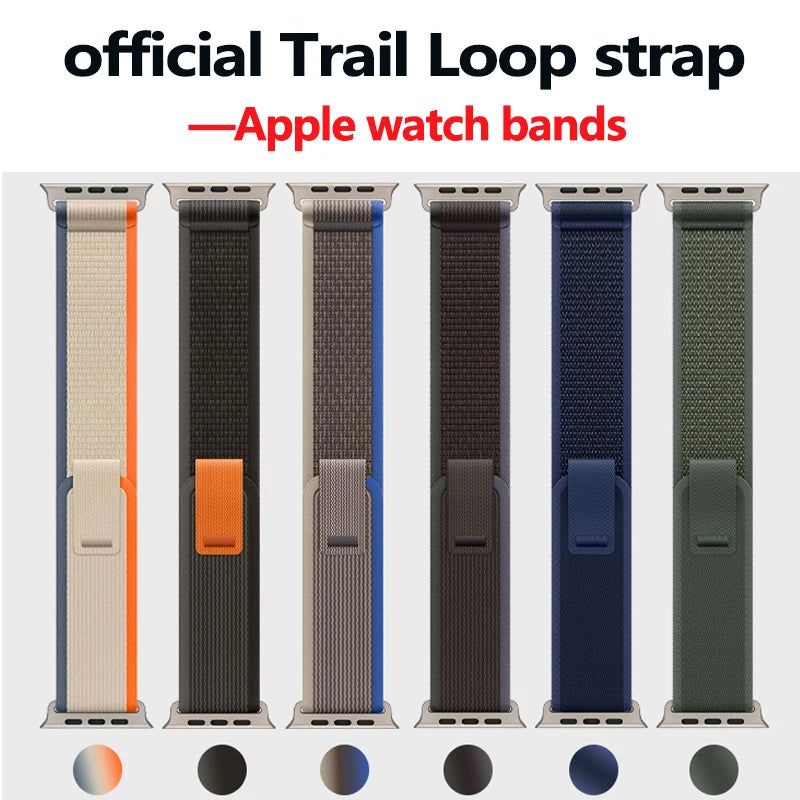 Trail Loop band for Apple Watch band 11 42mm 46mm 44mm 40mm 41mm 45mm Sport band Apple Watch Series 9 8 7 5 Se3 10 Ultra 3 2 49mm