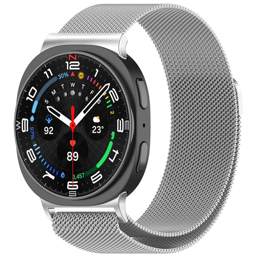 Milanese Magnetic Strap for Samsung Galaxy Watch 8 44mm 40mm Classic 46mm Metal Breathable Replaceable Galaxy Watch Ultra 47mm