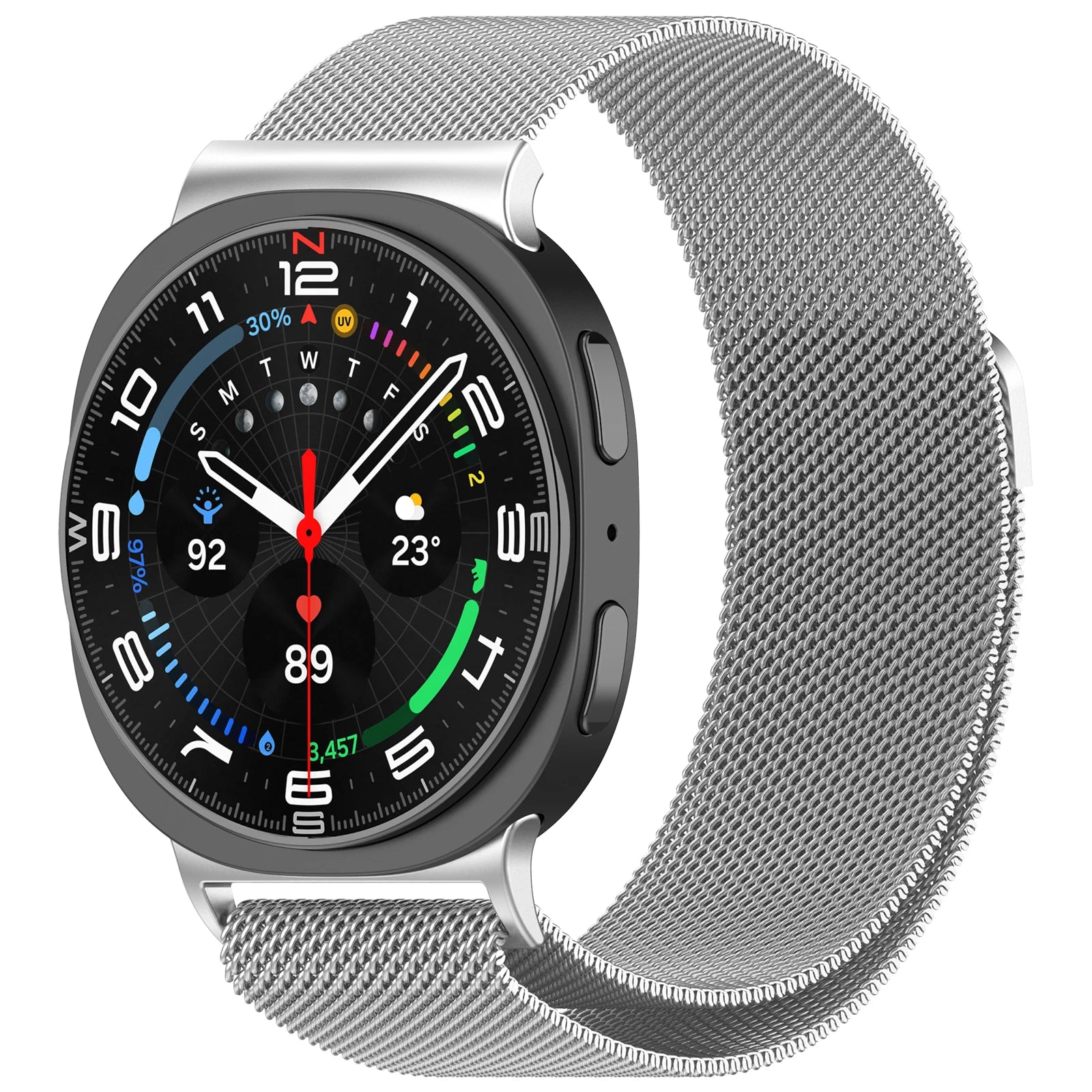 Milanese Magnetic Strap for Samsung Galaxy Watch 8 44mm 40mm Classic 46mm Metal Breathable Replaceable Galaxy Watch Ultra 47mm