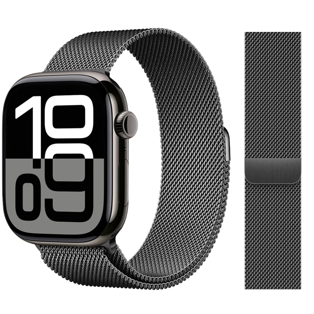 Milanese Loop band For Apple Watch band 46mm 44mm 45mm 40mm 42mm 41mm 38mm 49mm band Apple Watch Series 10 Ultra 2 9 8 SE 7 6 5