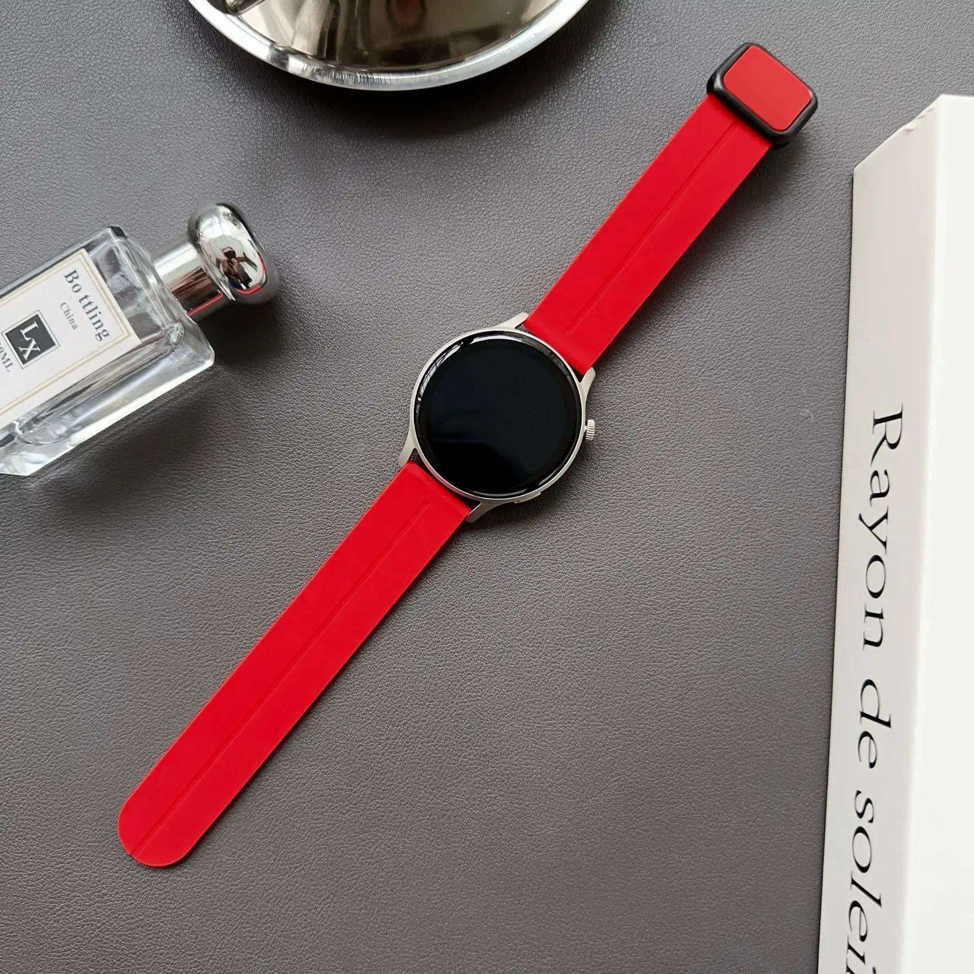 20mm 22mm Magnetic Strap for Samsung Galaxy Watch 6 5 4 5Pro 6 4 Classic 43 47mm Silicone Bracelet for Huawei Watch GT4 4Pro GT3