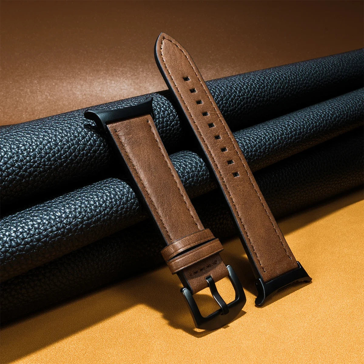 No Gaps Leather Strap for Samsung Galaxy Watch Ultra 47mm Wristband Bracelet for Galaxy Watch 7 Ultra 47mm Quick Business Band