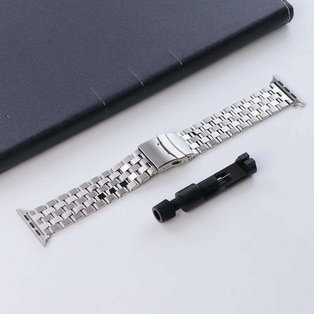 Metal band For Apple Watch 10 46mm Ultra 1 2 49mm band Stainless Steel Correa For Apple Watch 9 8 44mm 45mm SE 3 2 1 42mm band
