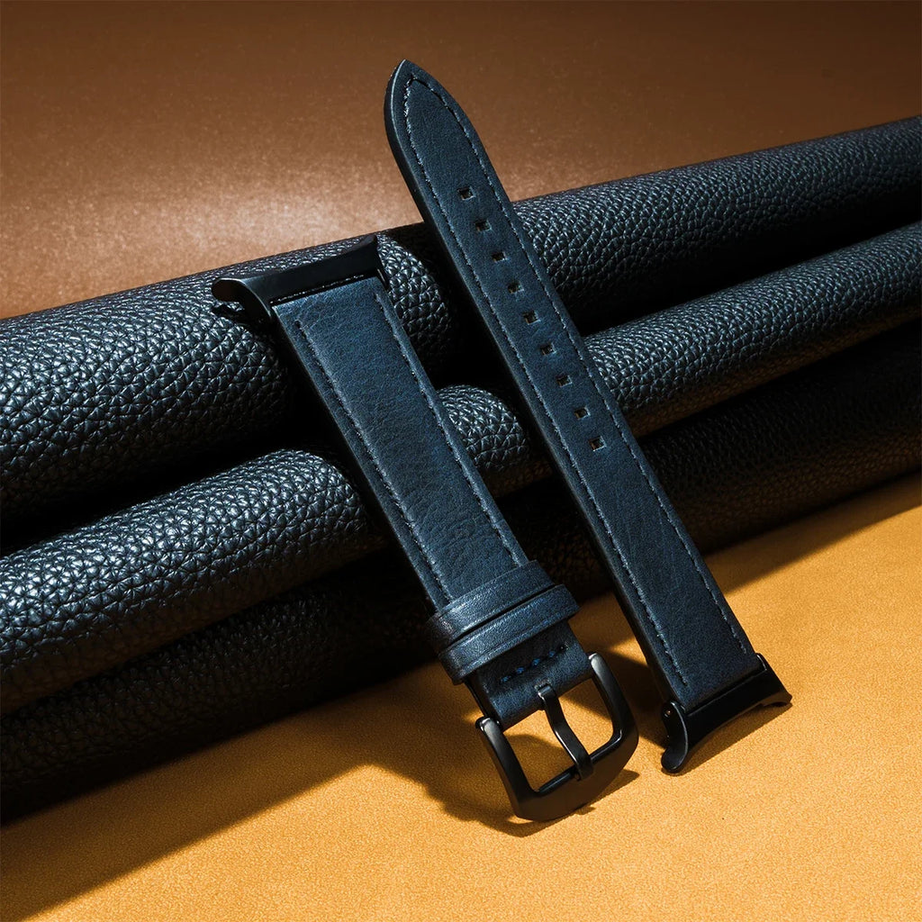 No Gaps Leather Strap for Samsung Galaxy Watch Ultra 47mm Wristband Bracelet for Galaxy Watch 7 Ultra 47mm Quick Business Band