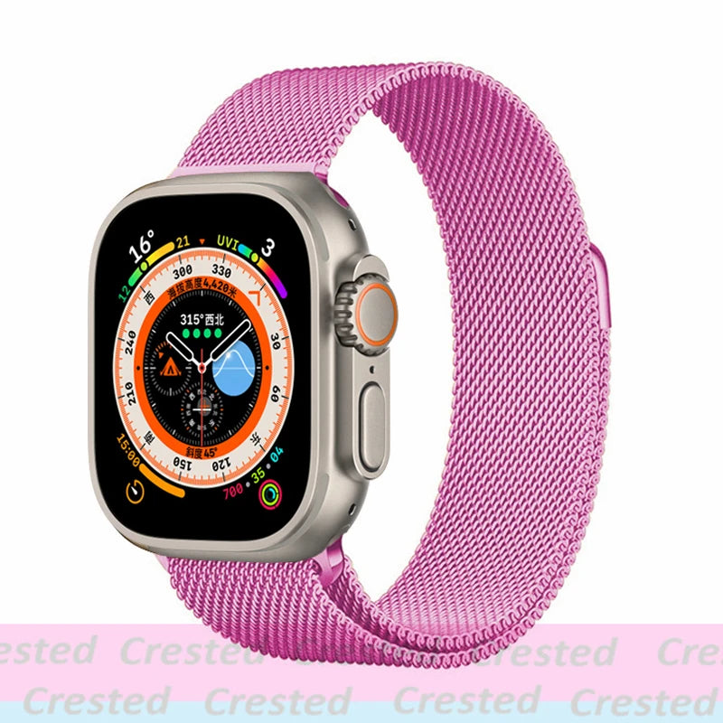 Milanese Loop band For Apple Watch band 11 42mm 46mm 44mm 40mm 41mm 45mm 49mm bands Apple Watch Series 10 9 8 7 6 Se3 Ultra 3 2
