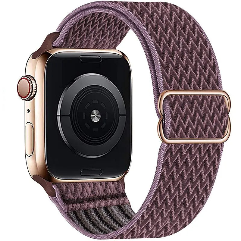 Elastic band for Apple Watch Series 10 9 8 7 6 5 4 SE Ultra 2 49mm 46mm 42mm 41mm 45mm 40mm 44mm Nylon loop band Apple Watch Band