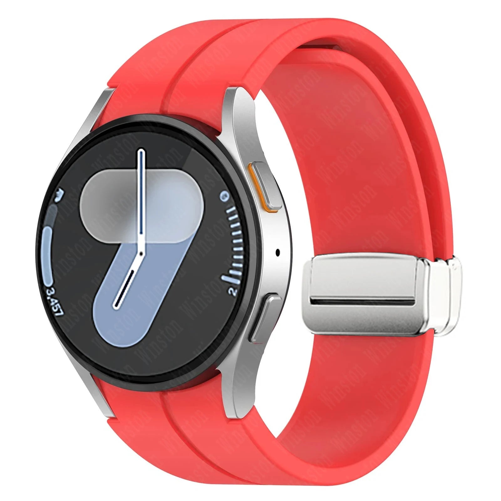 Magnetic Silicone Strap for Samsung Galaxy Watch 7 6 5 4 40mm 44mm 5Pro 45mm Band Bracelet for Galaxy Watch 6 4Classic 43mm 47mm