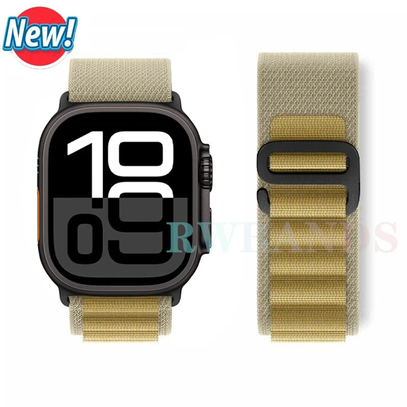 Alpine Loop band for Apple Watch Ultra 3 band 49mm 46mm 45mm 44mm 42mm 41mm 40mm Correa band Apple Watch Series 11 10 SE 9 8 7 6