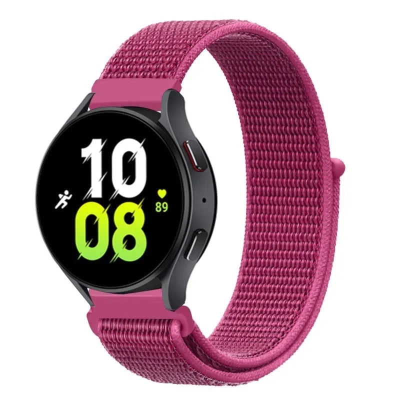 Nylon loop For Samsung Galaxy Watch 6 5 Pro/4/classic/gear s3 frontier/active Sport Bracelet Huawei watch gt2 3 22mm 20mm Strap