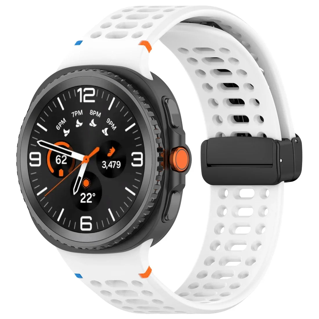 Air Hole Strap for Samsung Galaxy Watch 8 40mm 44mm Silicone Magnetic Buckle Wristband for Galaxy Watch 8 Classic Accessories