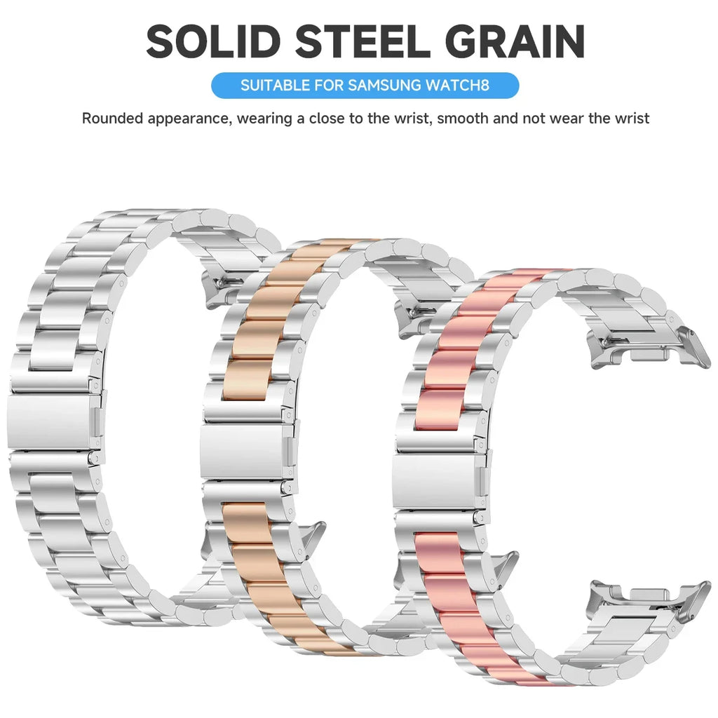 Stainless Steel Strap For Samsung Galaxy Watch 8 classic 46 Metal Watchband Bracelet Correa For Galaxy Watch8 40 44mm Ultra band