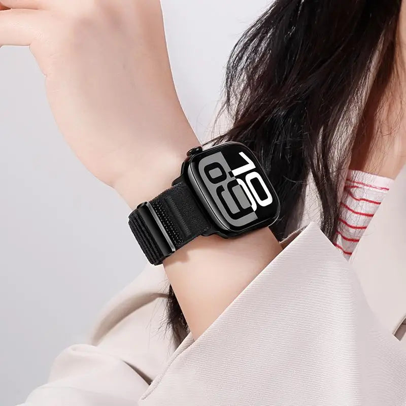 Nylon band for Apple Watch band Ultra 49mm sport band for Apple Watch Series 11 10 9 8 SE 3 46mm 42mm 45mm 41mm 44mm 40mm 38mm