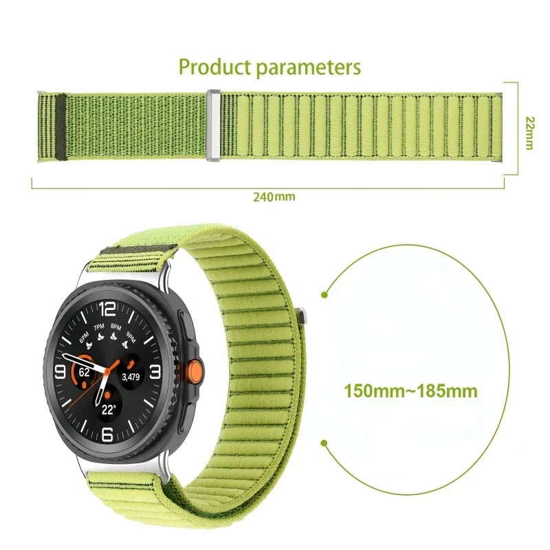 Breathable Nylon Strap for Samsung Galaxy Watch 8/8 Classic Original Bracelet Watchband Correa for Galaxy Watch 8 44mm 40mm Band