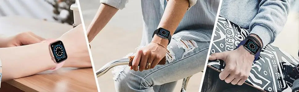 Silicone band For Apple Watch band 40mm 44mm 45mm 41mm 49mm 42mm 44mm 45mm watch band Apple Watch Series 8 7 6 5 4 3 SE Ultra