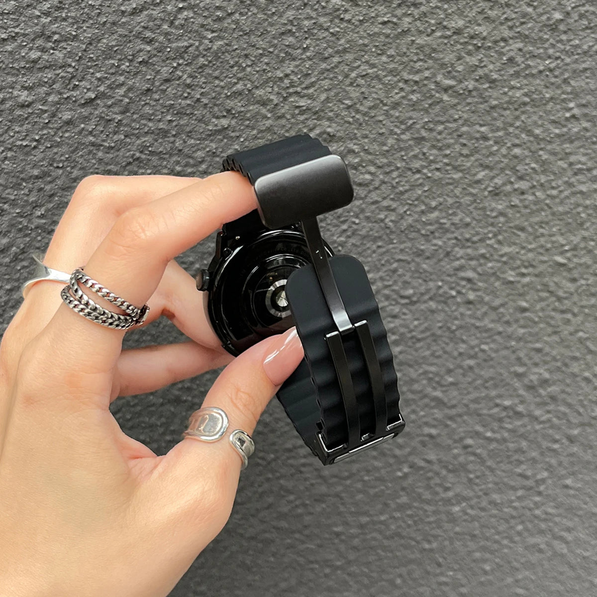 Ocean Silicone Loop Strap For Samsung Galaxy Watch 7 6 5 40mm 44mm Adjustable Bracelet Watchband For Galaxy 4 6 Classic 20/22mm