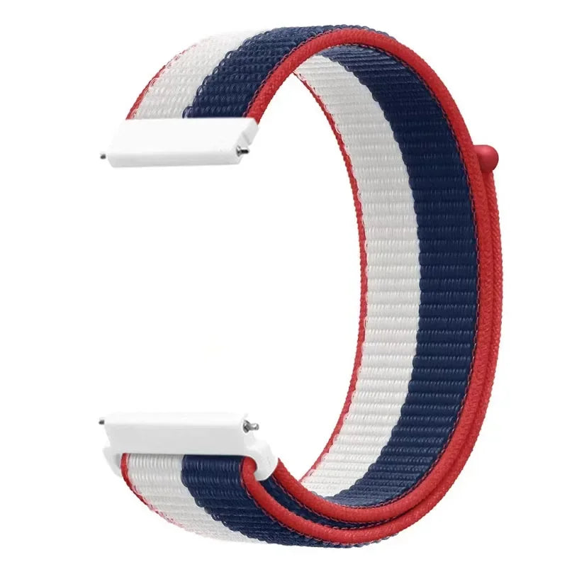 20mm 22mm Nylon Strap for Samsung Galaxy Watch 7/6/5/4 Huawei Watch 5/GT5/4/3 Pro 46mm Breathable Band for Garmin 970 965 955 55