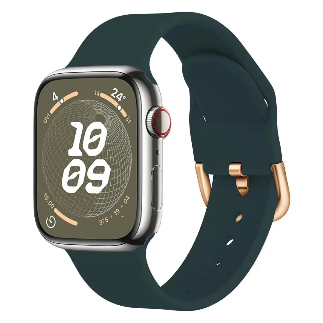 Silicone band For Apple Watch band 11 10 9 8 7 46mm 42mm 45mm 41mm Ultra 3 49mm sport band Apple Watch 6 5 4 SE 44mm 40mm Belt