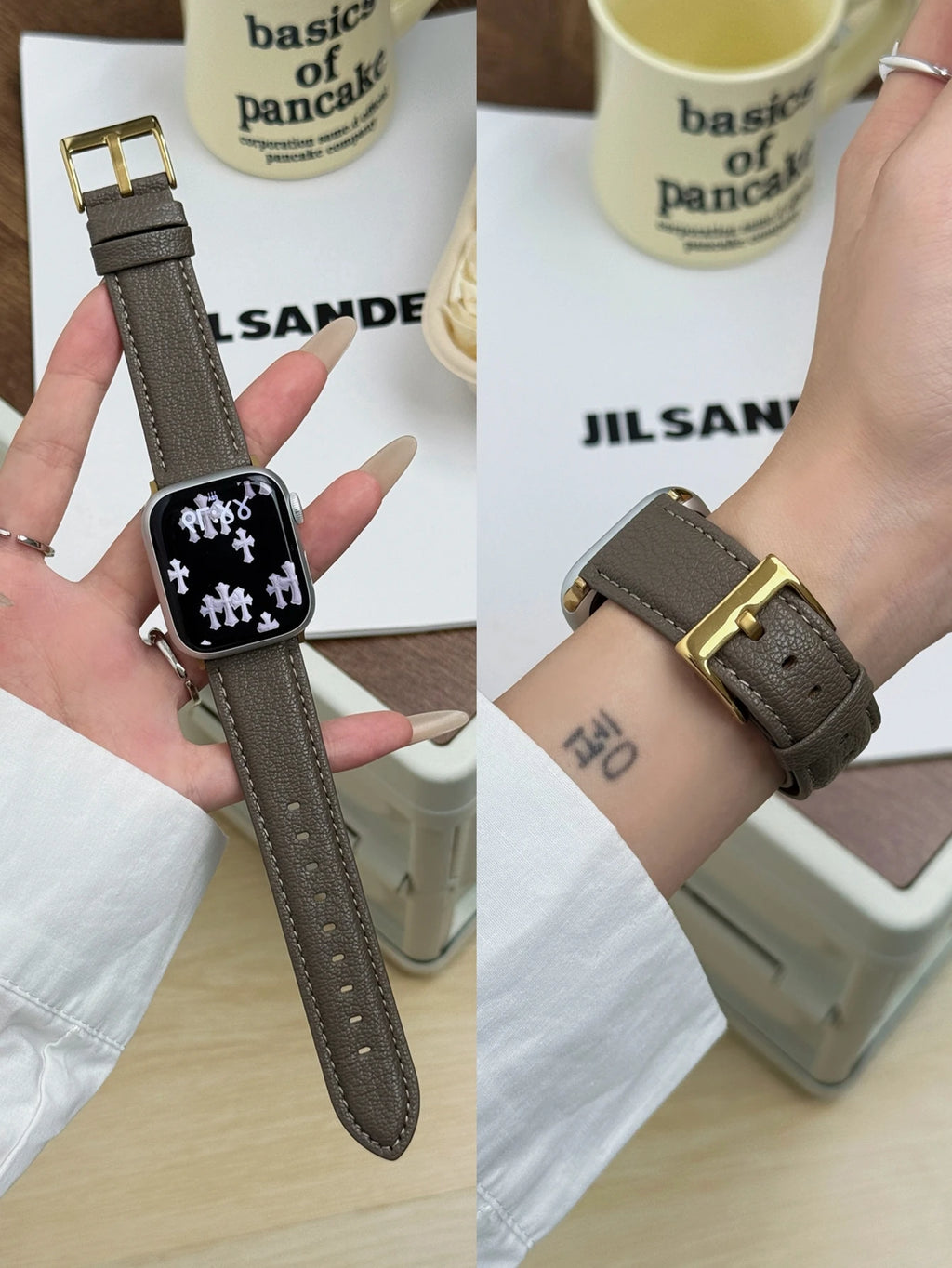 Leather loop Correa For Apple Watch band Series Ultra 11 10 9 8 7 6 5 4 3 2 1 SE 38mm 40mm 41mm 42mm 44mm 45mm 46mm 49mm band