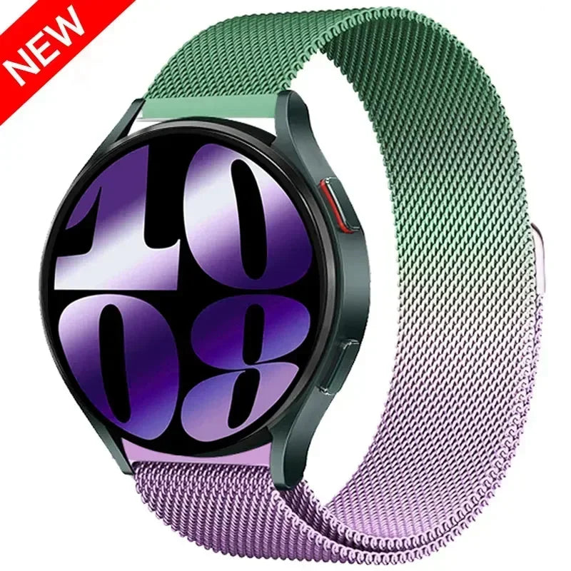 22mm 20mm band for Samsung Galaxy Watch 5-pro-6-4-Classic Milanese loop Metal magnetic starlight bracelet Huawei GT 4-3-2e strap