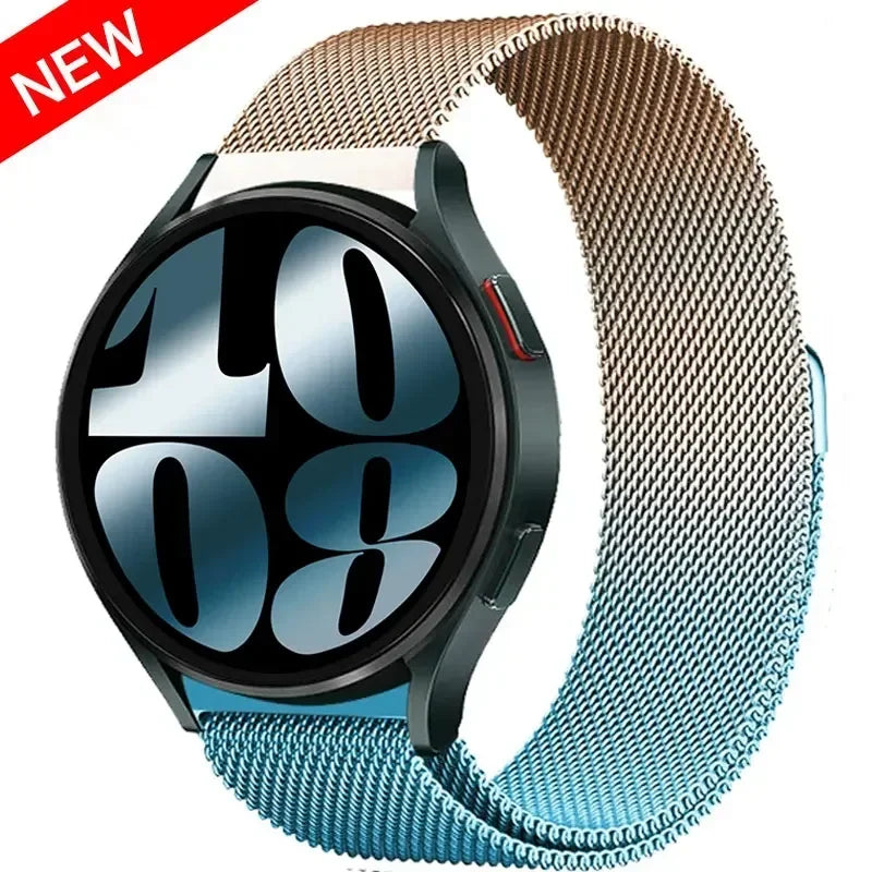 22mm 20mm band for Samsung Galaxy Watch 5-pro-6-4-Classic Milanese loop Metal magnetic starlight bracelet Huawei GT 4-3-2e strap